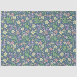 Papel De Seda Jardim de Primavera Narcisos e Crocós de Dia das M