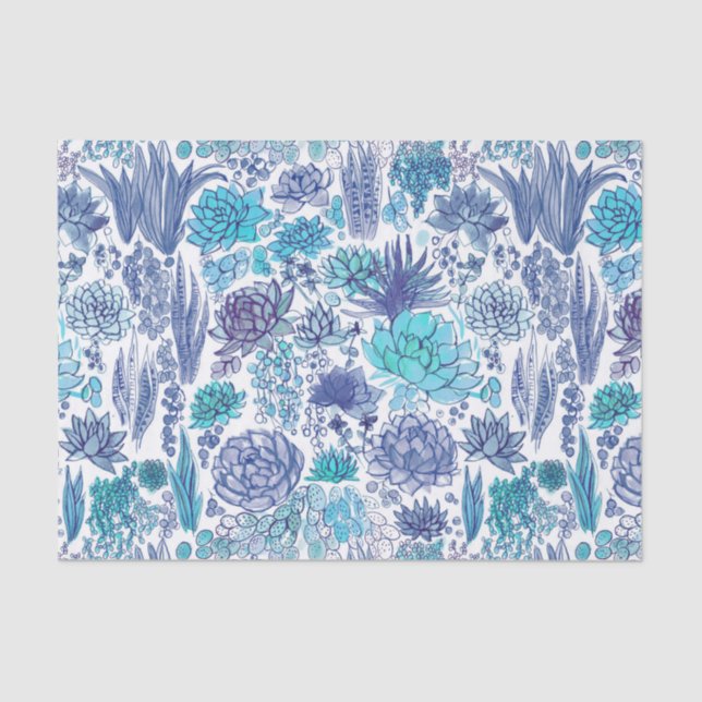 Papel De Seda Jardim de Sucultura (Frente )