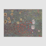 Papel De Seda Jardim do Campo com Girassóis por Gustav Klimt<br><div class="desc">Gustav Klimt - Artista de Art Nouveau</div>