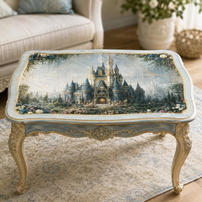 Papel De Seda Jardim do Castelo Azul Nebuloso Decoupage (Criador carregado)