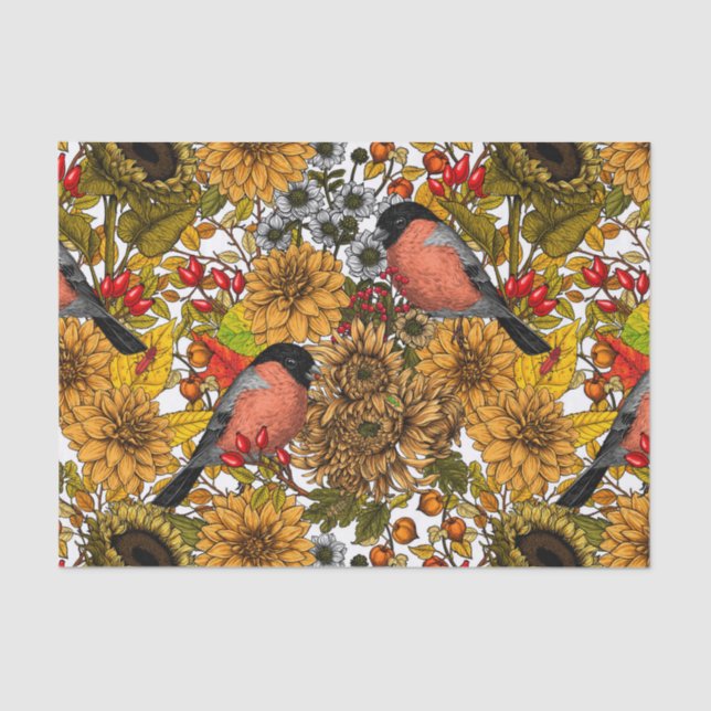 Papel De Seda Jardim do outono 1 (Frente )