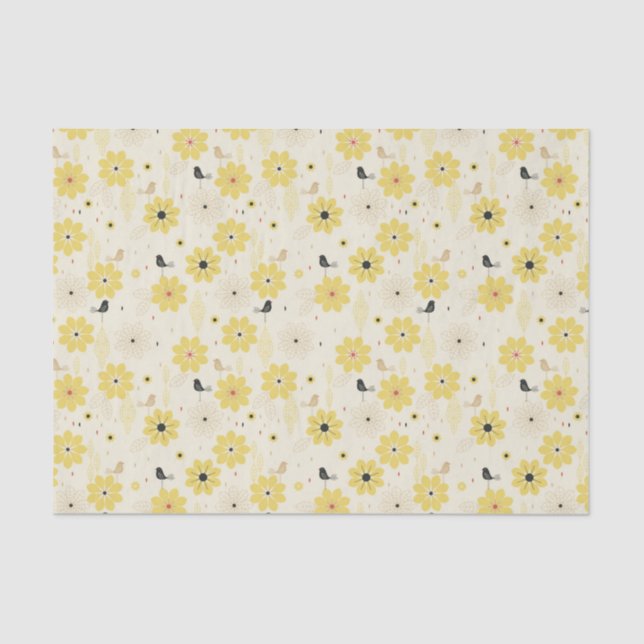 Papel De Seda Jardim do pássaro (Frente )