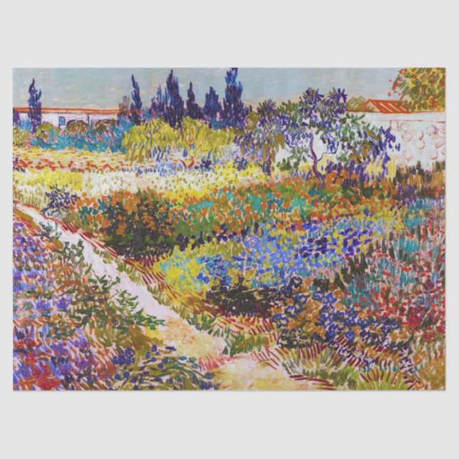 Papel De Seda Jardim em Arles, Van Gogh (Frente )