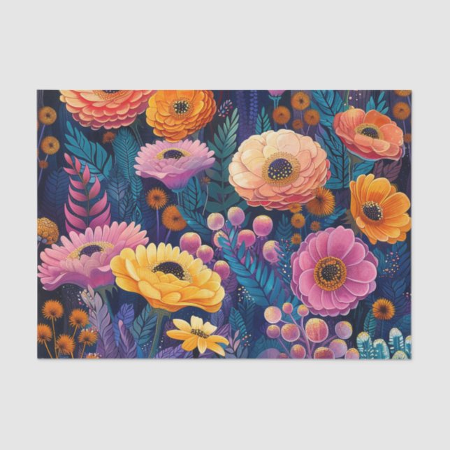 Papel De Seda Jardim Flor BMSC, V1 (Frente )