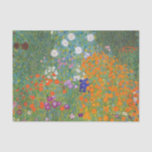 Papel De Seda Jardim Flor por Gustav Klimt<br><div class="desc">Linda pintura colorida de um jardim floral por Gustav Klimt. Incríveis variações de cores e belas flores ajustados simplesmente lindas em muitos tipos de produtos e ideias de presentes maravilhosos.</div>