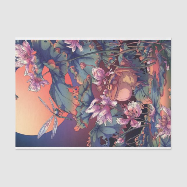 Papel De Seda Jardim Japonês (Frente )