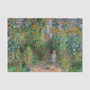 Papel De Seda Jardim Monet Vetheuil Pintura Impressionista