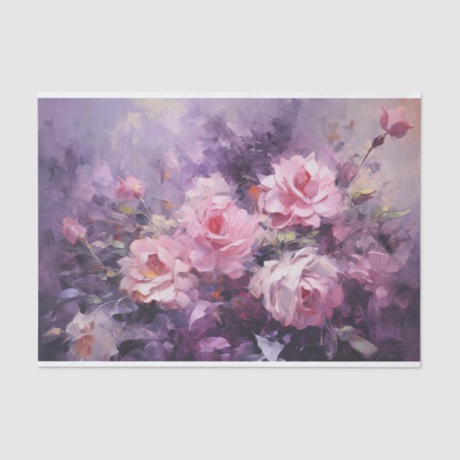 Papel De Seda Jardim Rosa vitoriano II (Frente )