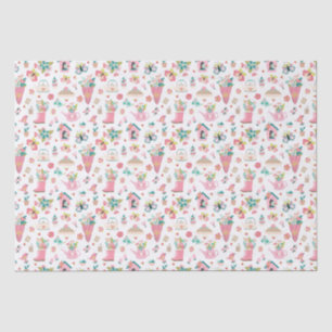 Papel De Seda Jardim Springtime