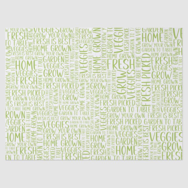 Papel De Seda Jardineiro Veggies Adoram Jardim (Frente )