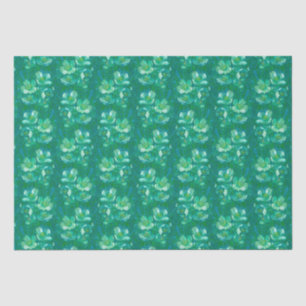 Papel De Seda Jasmine Bloom Vintage Flores Padrão Floral Verde