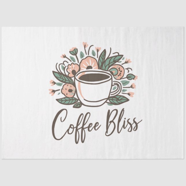 Papel De Seda Java Joy Ephemera-Espresso Elegance Ephemera (Frente )