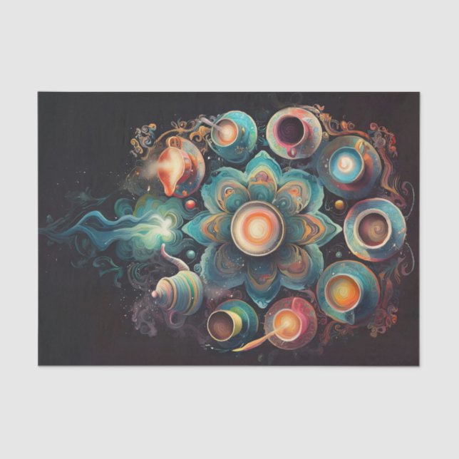 Papel De Seda Java Mandala, Todo Mundo Adora Café! (Frente )