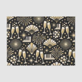 Papel De Seda Jazz Age New Year Pattern