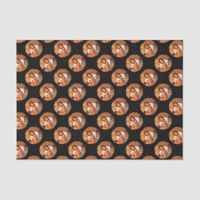 Papel De Seda Jesus Carregando um carneiro perdido (Frente )