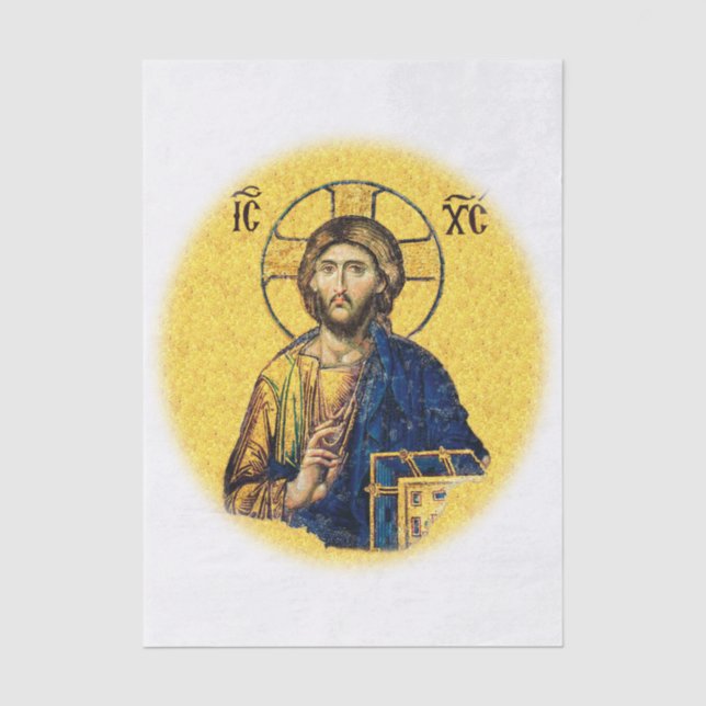 Papel De Seda Jesus Cristo Pantocrator (Frente )