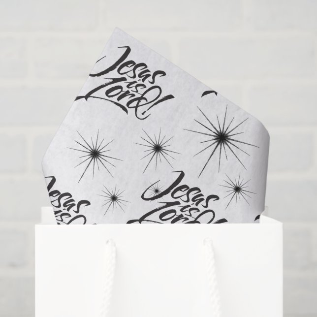 Papel De Seda Jesus é o Senhor Christian Christmas Letting Crist (Sacola de presentes)