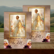 Jesus & Salmo 46:10 Decoupage
