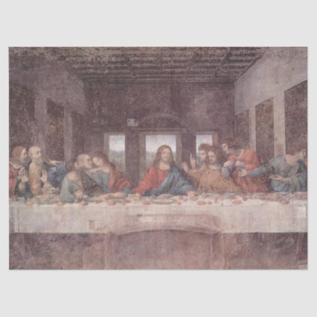 Papel De Seda Jesus "Yeshua" O Último Jantar, Leonardo da Vinci (Frente )