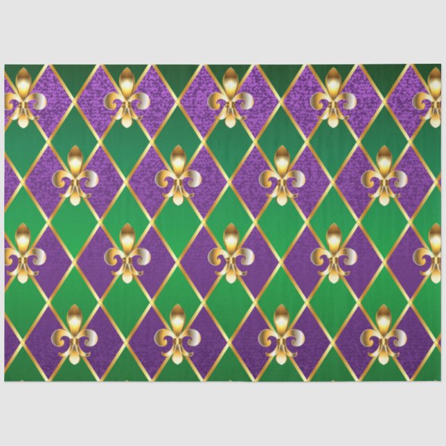 Papel De Seda Jewelry Background Mardi Gras (Frente )