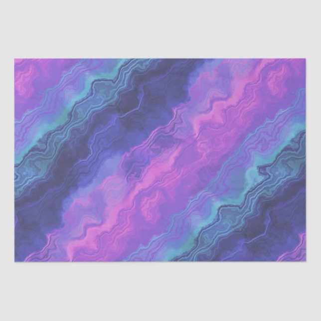 Papel De Seda jeweltone agate ombre : (Frente )