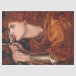 Papel De Seda Joan of Arc (Retrait) (por Dante Gabriel Rossetti)