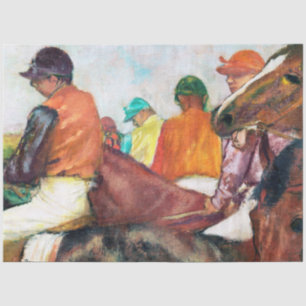 Papel De Seda Jockey e Horse, Edgar Degas