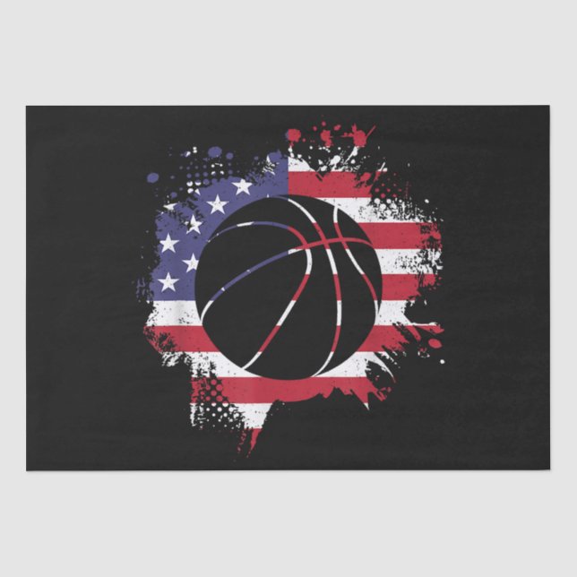 Papel De Seda Jogador de Bandeira Americano (Frente )