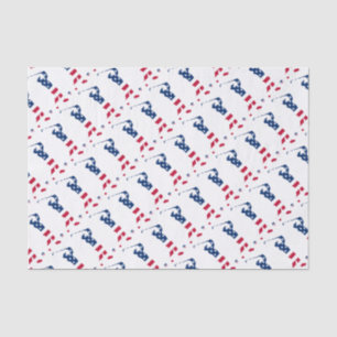 Papel De Seda Jogador de golfe da bandeira de América do golfe