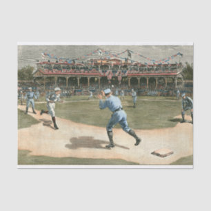 Papel De Seda Jogo da Liga Nacional de Basebol de 1886