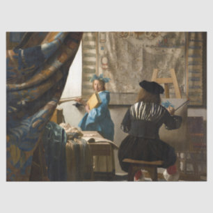 Papel De Seda Johannes Vermeer - A Alegoria da Pintura