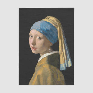 Papel De Seda Johannes Vermeer - Rapariga com um Ouriço de Pérol