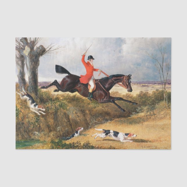Papel De Seda John Frederick Herring Snr | Caça à raposa: Compen (Frente )
