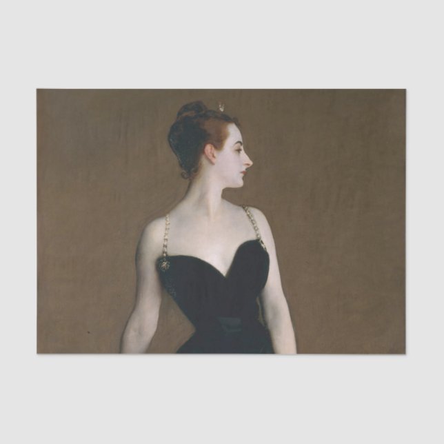 Papel De Seda John Singer Sargent Madame X Retrato Clássico (Frente )