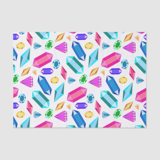 Papel De Seda Joias Gem Cute Rainbow (Frente )