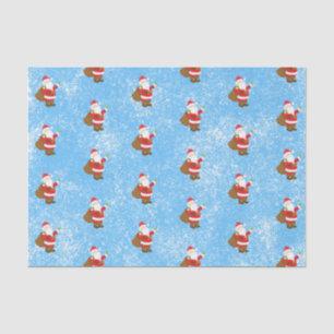 Papel De Seda Jolly Ole Santo Nick