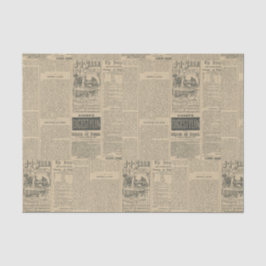 Papel De Seda Jornal Vintage