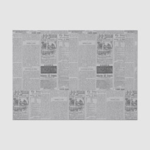 Papel De Seda Jornal Vintage