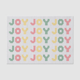 Papel De Seda Joy Typografia Christmas Sweater