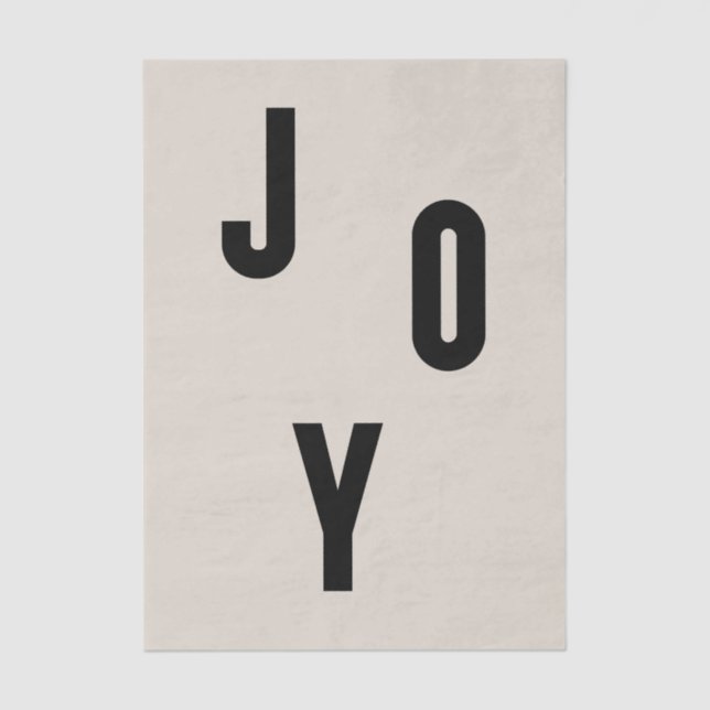 Papel De Seda Joy typography (Frente )