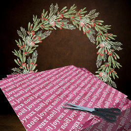 Papel De Seda Joyeux Noël Christmas