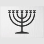 Papel De Seda Judeu Menorah (Símbolo do Judaísmo)<br><div class="desc">Esta design apresenta uma ilustração de uma menorah, usada pelas pessoas judaicas para celebrar o feriado de oito dias de Chanucá. A menorah é um candelabro com nove ramificações que é iluminado durante Chanucá. Oito dos nove ramos seguram luzes (velas ou lâmpadas de óleo) que simbolizam as oito noites do...</div>