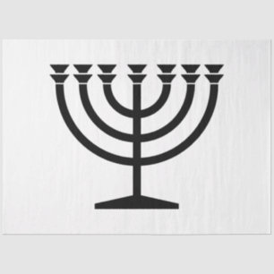 Papel De Seda Judeu Menorah (Símbolo do Judaísmo)