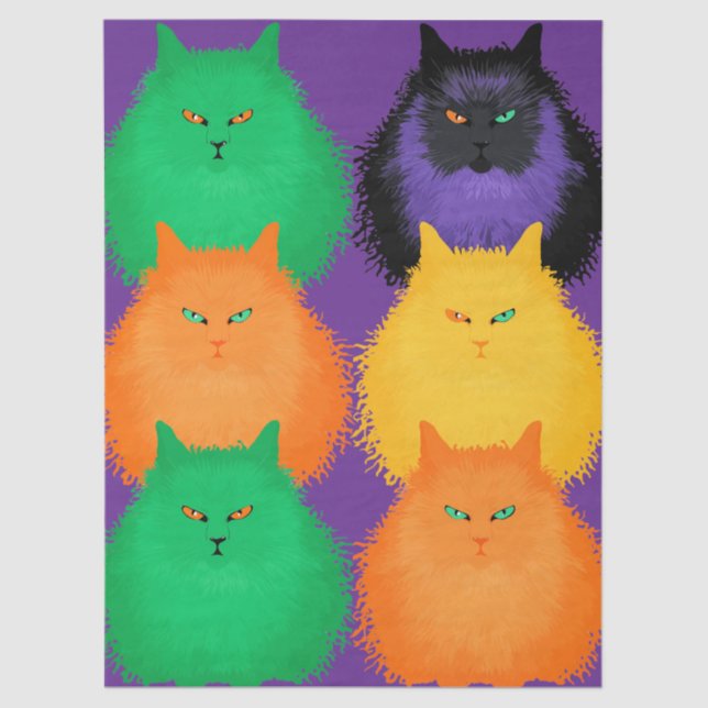 Papel De Seda Judging Cats (Frente )
