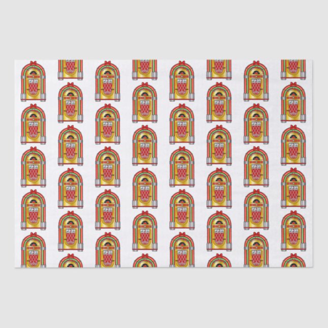 Papel De Seda Jukebox de Natal (Frente )