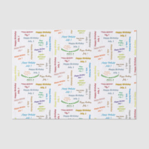Papel De Seda Julho, 1º de Aniversário