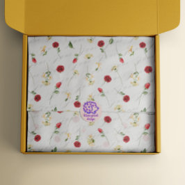 Papel De Seda June Birth Mês Flores Rosa Honeysuckle