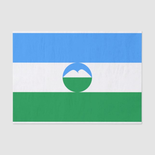 Papel De Seda Kabardino Balkaria Flag (Frente )
