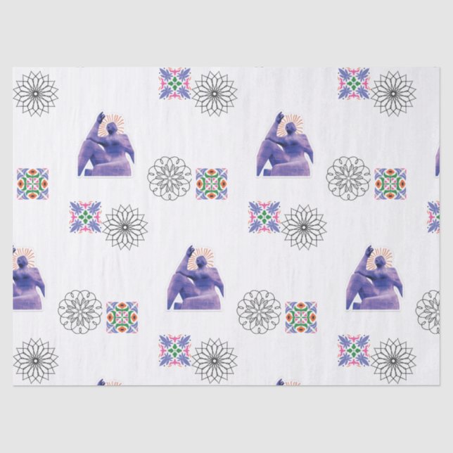 Papel de seda Kaleidoscópio da Escultura Stargazer (Frente )