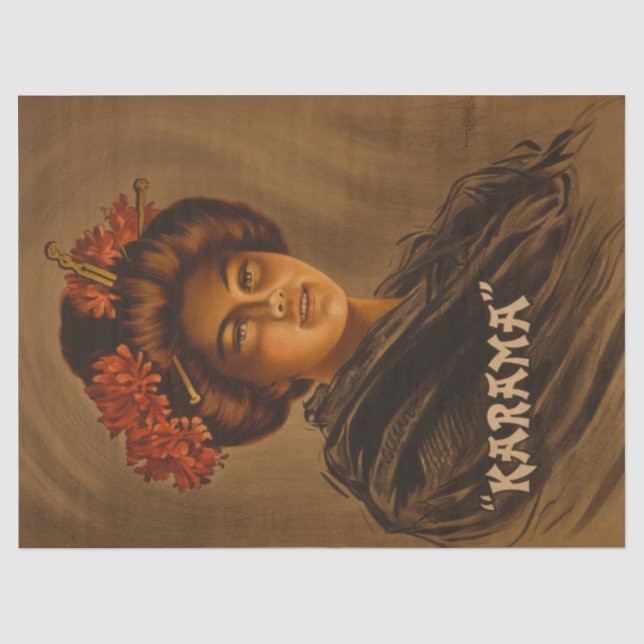 Papel De Seda Karama: Romance Japonais Actrice Geisha (Frente )